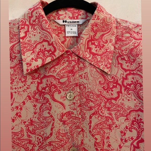 Quirky Pink Vintage button down - Picture 5 of 6